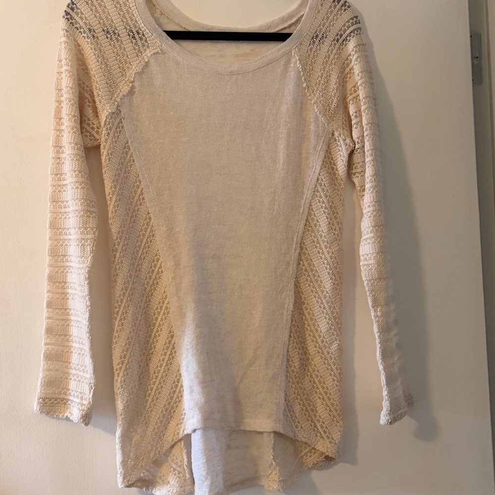 Maurices Beige Long Sleeve Women's Top